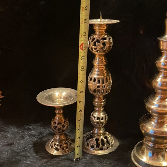Set of three candle sticks - Picture 3 of 9
